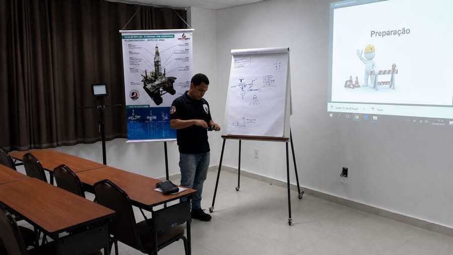 Treinamento in loco realizado na unidade do cliente